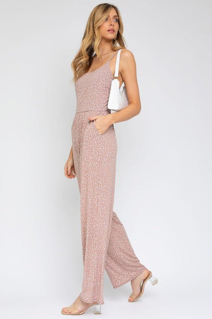 Sleeveless Scoop Neck Wide Leg Jumpsuit - KOKOTETE