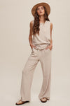 Soft Knit Tank and Sweat Pant Set - KOKOTETE