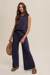 Soft Knit Tank and Sweat Pant Set - KOKOTETE