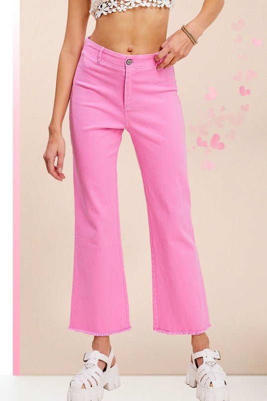 Soft Washed Stretchy High Rise Pants - KOKOTETE