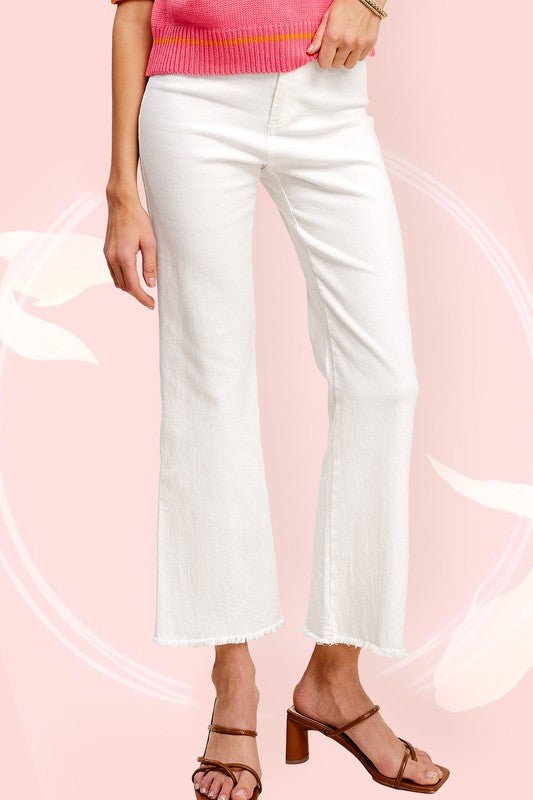 Soft Washed Stretchy High Rise Pants - KOKOTETE