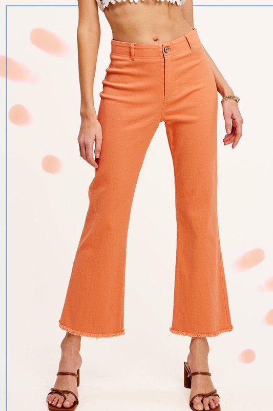 Soft Washed Stretchy High Rise Pants - KOKOTETE