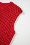 SPRING Textured Knit Buttoned Sweater Vest - KOKOTETE