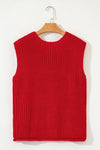 SPRING Textured Knit Buttoned Sweater Vest - KOKOTETE