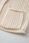 SPRING Textured Knit Buttoned Sweater Vest - KOKOTETE