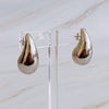 Statement Hollow Teardrop Stud Earrings - KOKOTETE