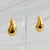 Statement Hollow Teardrop Stud Earrings - KOKOTETE