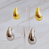 Statement Hollow Teardrop Stud Earrings - KOKOTETE