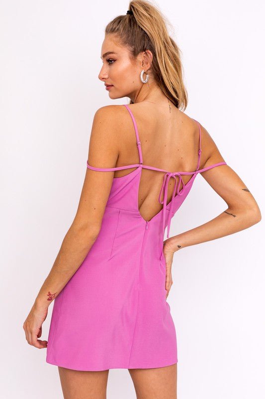 Strap Detail Mini Dress - KOKOTETE