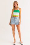 Stripe Knit Tank - KOKOTETE