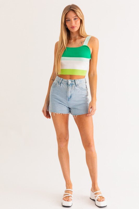 Stripe Knit Tank - KOKOTETE