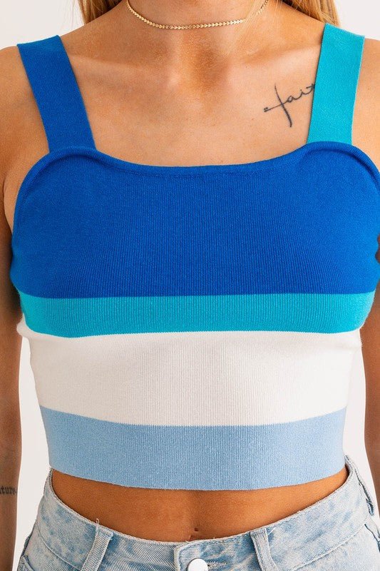 Stripe Knit Tank - KOKOTETE