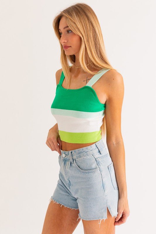 Stripe Knit Tank - KOKOTETE
