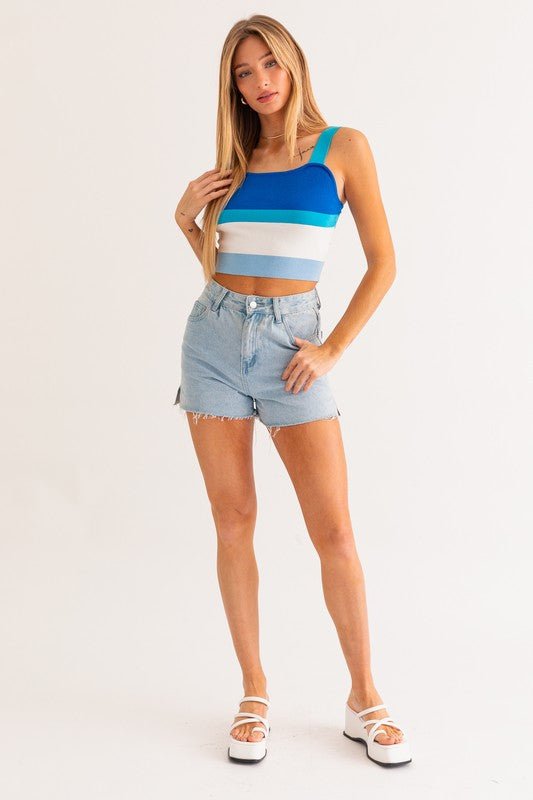 Stripe Knit Tank - KOKOTETE