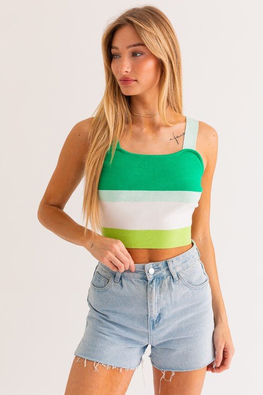 Stripe Knit Tank - KOKOTETE