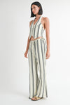 STRIPED STRAIGHT LEG PANTS - KOKOTETE