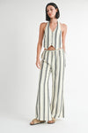 STRIPED STRAIGHT LEG PANTS - KOKOTETE