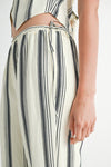 STRIPED STRAIGHT LEG PANTS - KOKOTETE