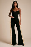 Texas Sun Bell Bottom Jean - Beige Fringe - KOKOTETE