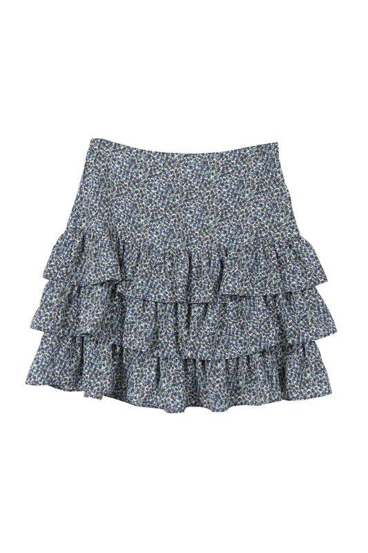 Tierd floral skirt - bottom - KOKOTETE