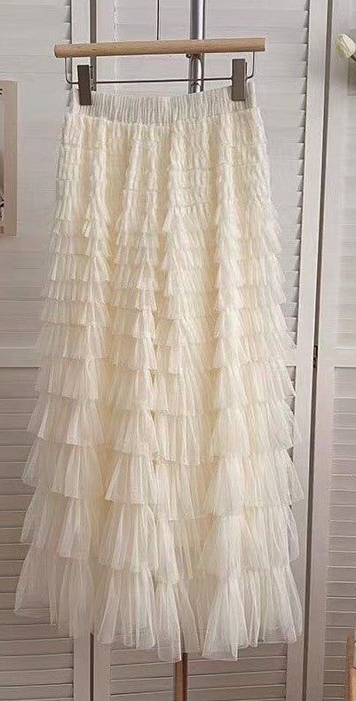 Tiered midi skirt - KOKOTETE