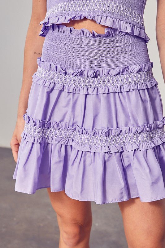 Tiered Ruffle Skirt - KOKOTETE