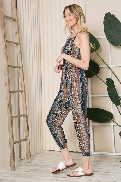 Tribal Print Jumpsuit - KOKOTETE