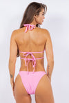 TWO PIECE DOUBLE STRAPES SEXY CUT - OUT BIKINI - KOKOTETE