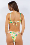 TWO PIECE FLORAL PRINTS O RING BIKINI - KOKOTETE