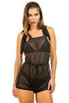 two piece swimsuit with jumpsuit coverup - KOKOTETE