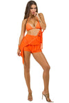 two piece swimsuit with jumpsuit coverup - KOKOTETE