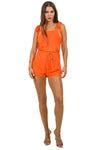 two piece swimsuit with jumpsuit coverup - KOKOTETE