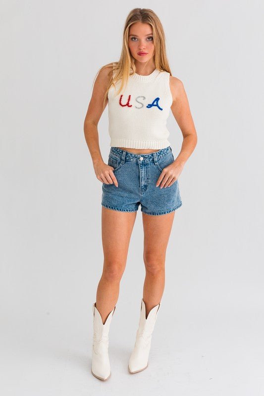 USA Knit Tank Top - KOKOTETE