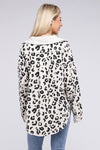 Vintage Washed Leopard Corduroy Buttoned Jacket - KOKOTETE