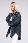 Vintage Washed Leopard Corduroy Buttoned Jacket - KOKOTETE