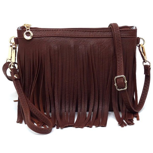 Western Fringe Clutch Cross Body Bag - KOKOTETE