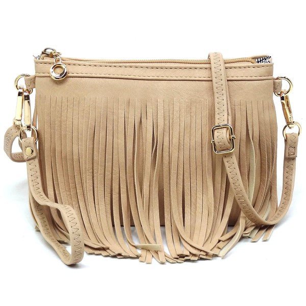 Western Fringe Clutch Cross Body Bag - KOKOTETE