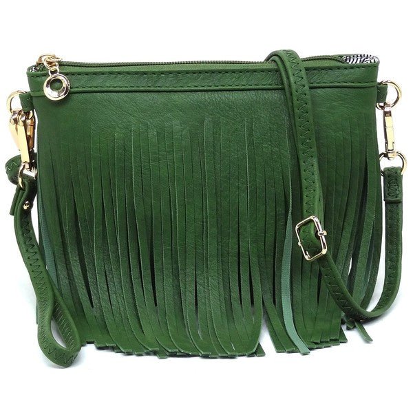 Western Fringe Clutch Cross Body Bag - KOKOTETE