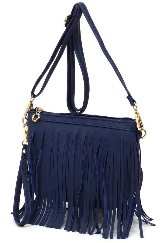 Western Fringe Clutch Cross Body Bag - KOKOTETE