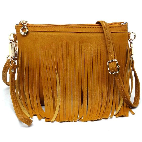 Western Fringe Clutch Cross Body Bag - KOKOTETE