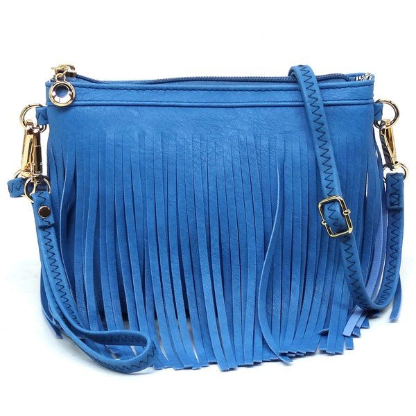 Western Fringe Clutch Cross Body Bag - KOKOTETE