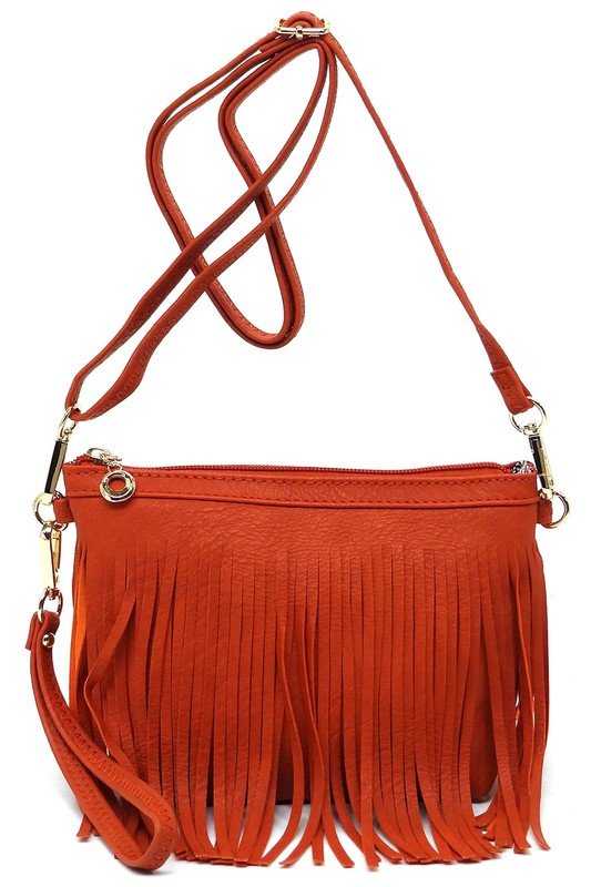 Western Fringe Clutch Cross Body Bag - KOKOTETE