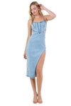 WOMEN FASHION DENIM MAXI DRESS - KOKOTETE