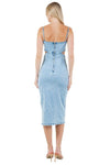 WOMEN FASHION DENIM MAXI DRESS - KOKOTETE