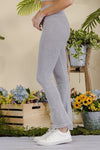 Women's Stone Washed Ribbed Yoga Pants - KOKOTETE