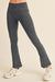 Women's Stone Washed Ribbed Yoga Pants - KOKOTETE