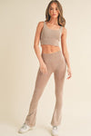 Women's Ultra - Comfort Ribbed Sports Bra - KOKOTETE