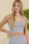 Women's Ultra - Comfort Ribbed Sports Bra - KOKOTETE